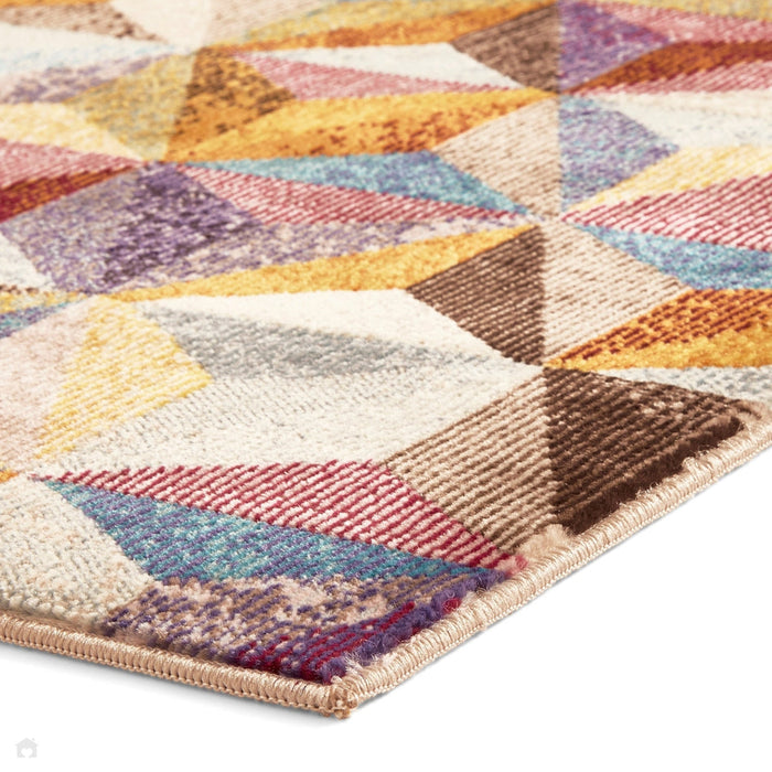 16th Avenue 34A Modern Super Soft Geometric Purple/Grey/Green/Blue/Orange/Multicolour Rug