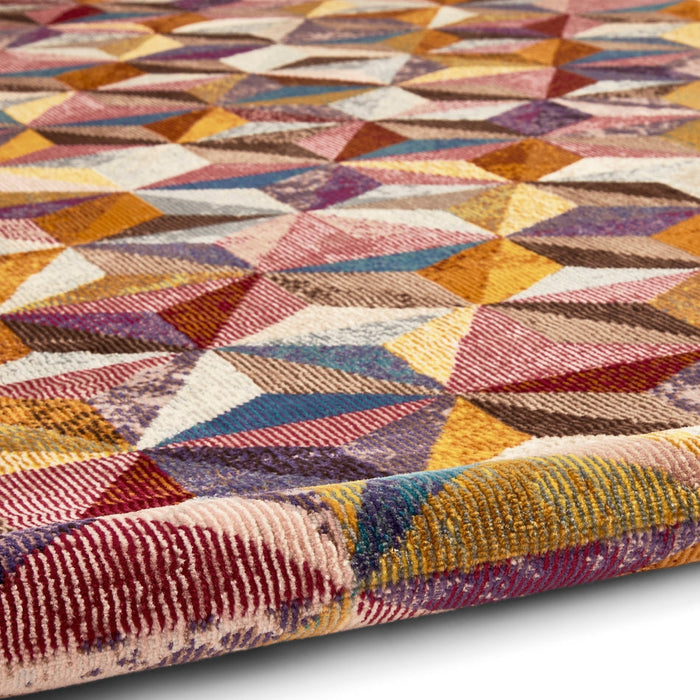 16th Avenue 34A Modern Super Soft Geometric Purple/Grey/Green/Blue/Orange/Multicolour Rug