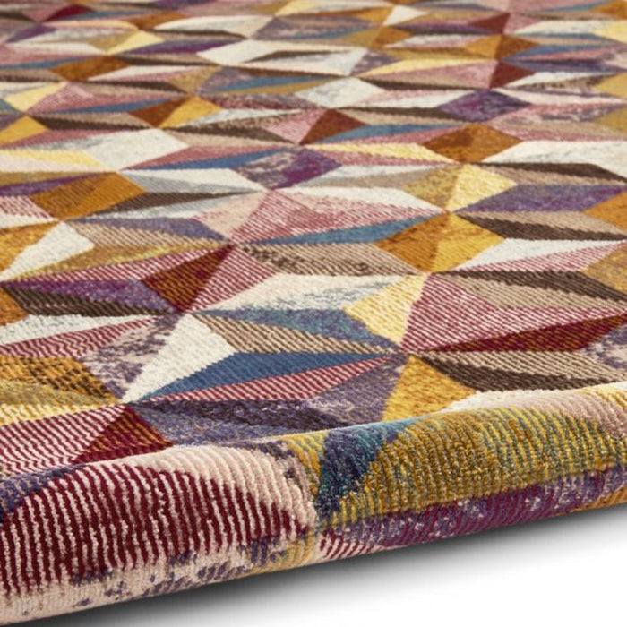 16th Avenue 34A Modern Super Soft Geometric Purple/Grey/Green/Blue/Orange/Multicolour Rug