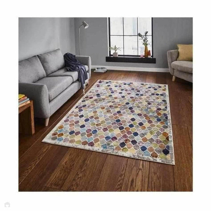 16th Avenue 35A Modern Super Soft Geometric Multicolour Rug