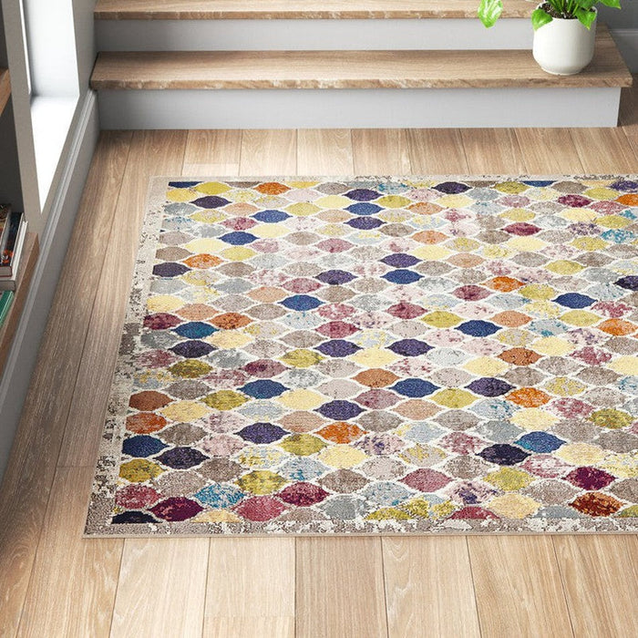 16th Avenue 35A Modern Super Soft Geometric Multicolour Rug