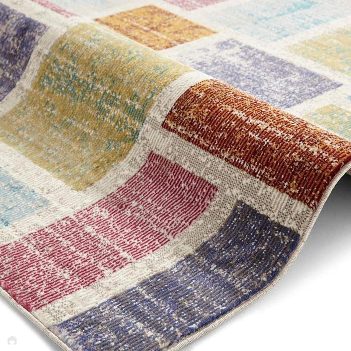 16th Avenue 37A Modern Super Soft Geometric Pink/Blue/Brown/Purple/Green/Multicolour Runner