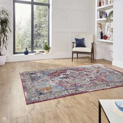 16th Avenue 91DA Fuschia/Blue Rug