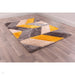 3D Carved Blazon Ochre Rug