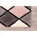 3D Carved Diamond Blush Rug