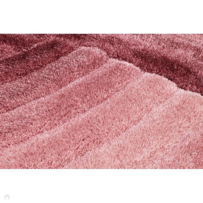 3D Carved Mumbai Pink Rug