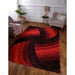 3D Carved Mumbai Red Rug