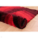 3D Carved Mumbai Red Rug