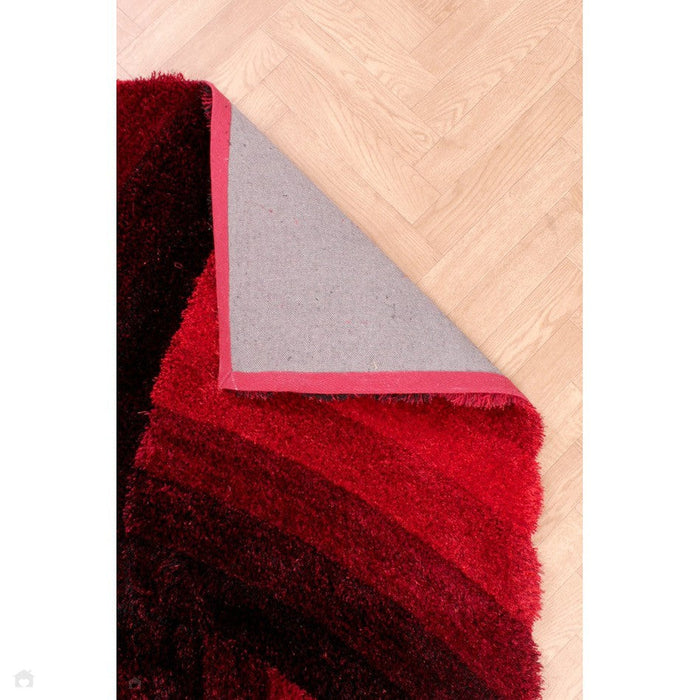 3D Carved Mumbai Red Rug