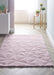 3D Triangles Pink Rug