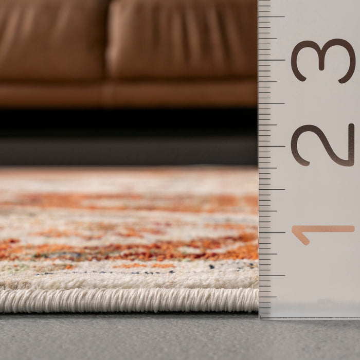 Aaliyah Beige Fringed Area Rug 120x180 cm