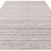 Abbus Modern Boucle Plain Subtle Stripe Hand-Woven Textured-Effect Soft-Touch Polyester Flatweave Steel Grey Rug