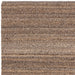 Abbus Modern Boucle Plain Subtle Stripe Hand-Woven Textured-Effect Soft-Touch Polyester Flatweave Tawny Brown Rug