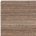 Abbus Modern Boucle Plain Subtle Stripe Hand-Woven Textured-Effect Soft-Touch Polyester Flatweave Tawny Brown Rug