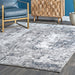 Abstract Area Rug 120x180 cm Silver Design