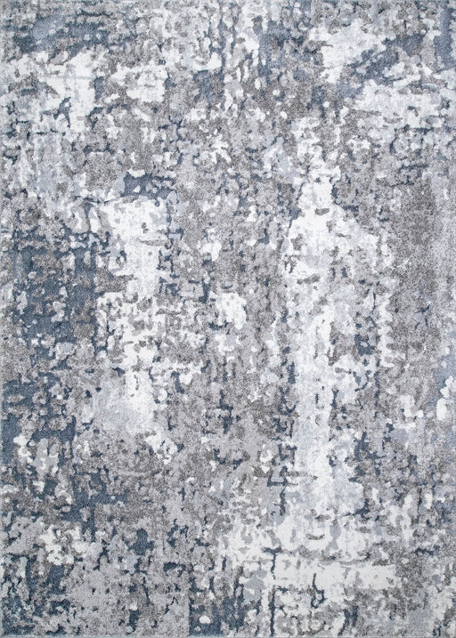 Abstract Area Rug 120x180 cm Silver Design