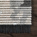 Abstract Beige Tasseled Area Rug for Home Decor