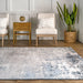 Abstract Blue Area Rug 152x244 cm