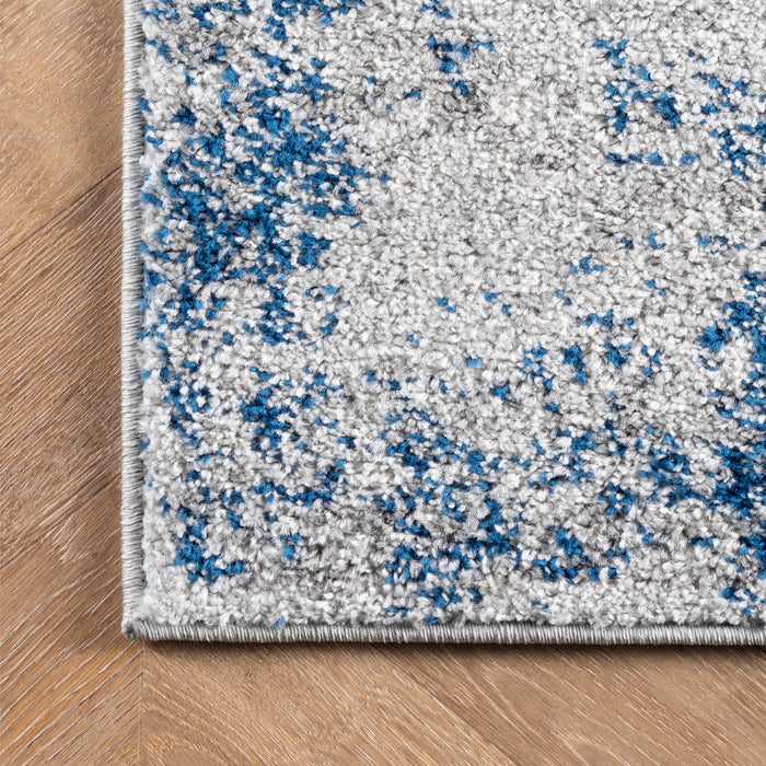 Abstract Blue Area Rug 160x230 cm