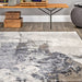 Abstract Grey Area Rug For Home Decor