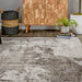 Abstract Light Brown Area Rug 160cm x 230cm