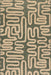 Abstract Maze Indoor Outdoor Area Rug 152 cm Green