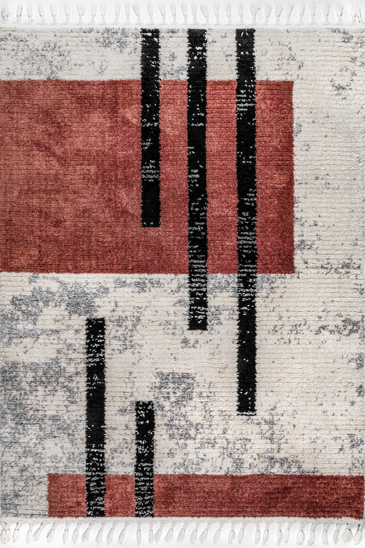 Abstract Modern Beige Area Rug 160x230 cm