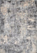 Abstract Silver Area Rug 120x180 cm Durable Synthetic Fibers