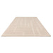 Ada Modern Plain Geometric Ivory Hi-Low Loop Linear Path Hand-Woven Ribbed Textured Wool Sand/Beige Rug