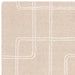 Ada Modern Plain Geometric Ivory Hi-Low Loop Linear Path Hand-Woven Ribbed Textured Wool Sand/Beige Rug