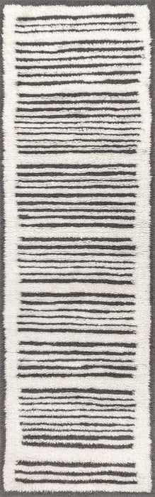 Addison Ivory Washable Wool Pinstripe Area Rug 150x240 cm