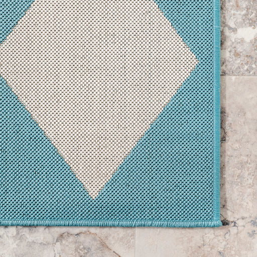 Adelaide Harlequin Area Rug 150x240 cm Baby Blue