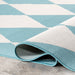 Adelaide Harlequin Area Rug 150x240 cm Baby Blue