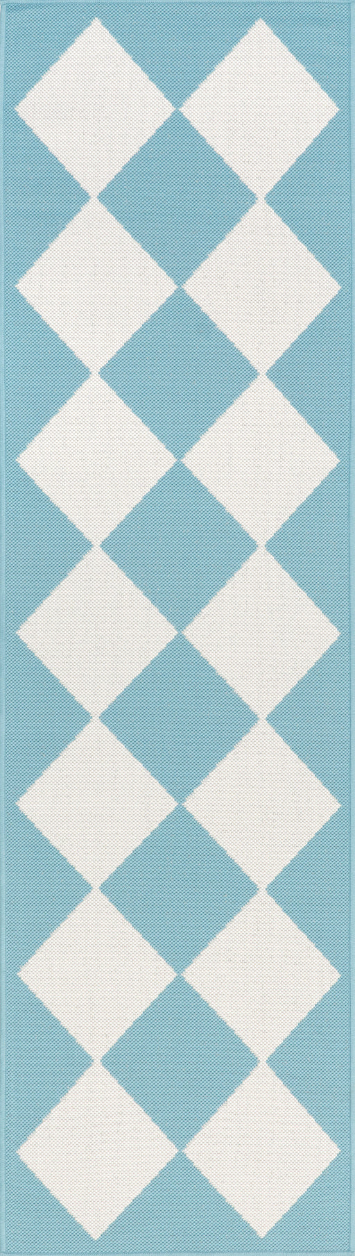 Adelaide Harlequin Area Rug 150x240 cm Baby Blue