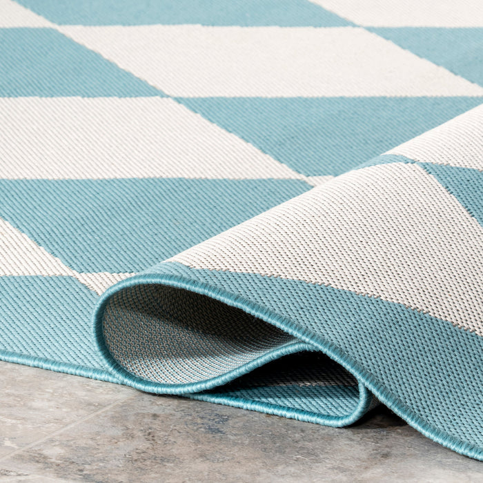 Adelaide Harlequin Area Rug 160x230 cm Baby Blue