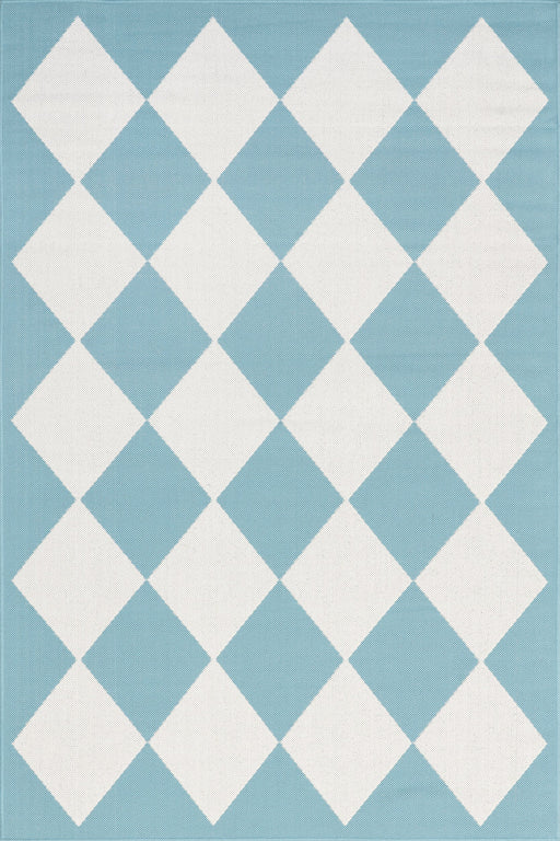 Adelaide Harlequin Area Rug 160x230 cm Baby Blue