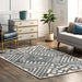 Adelina Ivory Wool Chain Links Area Rug 160x230 cm