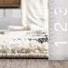 Adriana Off White Tasseled Area Rug 152x244 cm