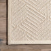 Aisha Cream Monochrome Wool Sisal Area Rug 120x180 cm