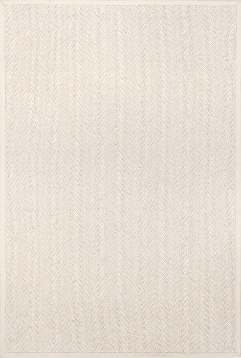 Aisha Cream Monochrome Wool Sisal Area Rug 120x180 cm