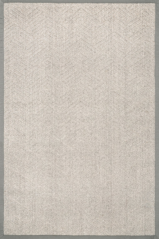 Aisha Grey Wool Sisal Area Rug 160x230 cm