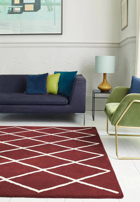 Albany Diamond Berry Grande Rug