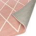 Albany Diamond Modern Geometric Hand-Woven Wool Light Dusty Pink/Cream Rug