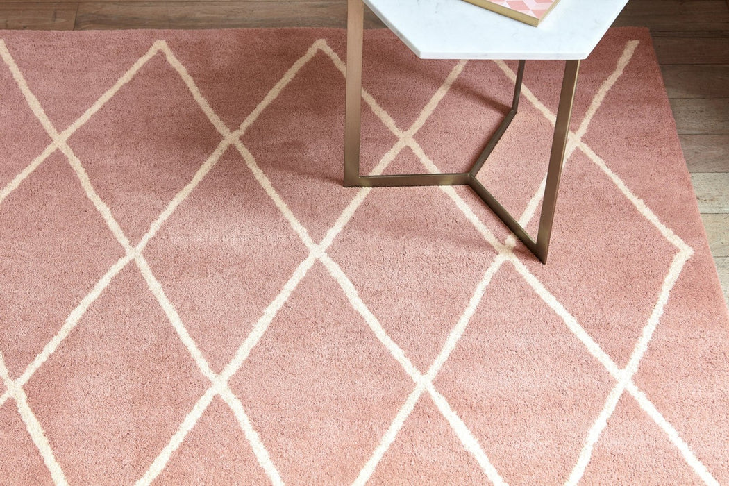 Albany Diamond Pink Grande Rug