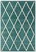 Albany Diamond Teal Grande Rug