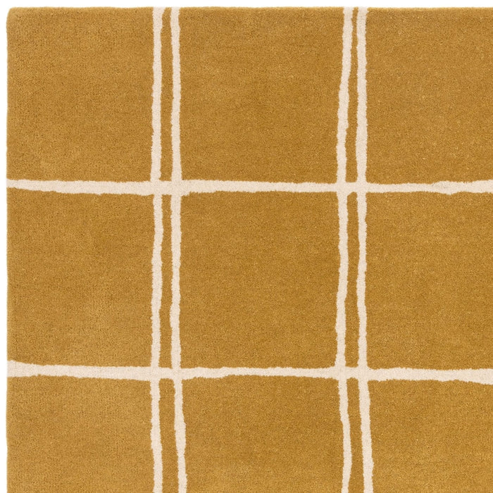 Albany Grid Gold Rug