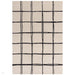 Albany Grid Modern Geometric Hand-Woven Wool Cream/Black Rug