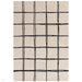 Albany Grid Modern Geometric Hand-Woven Wool Cream/Black Rug