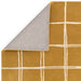 Albany Grid Modern Geometric Hand-Woven Wool Gold/Cream Rug