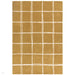 Albany Grid Modern Geometric Hand-Woven Wool Gold/Cream Rug